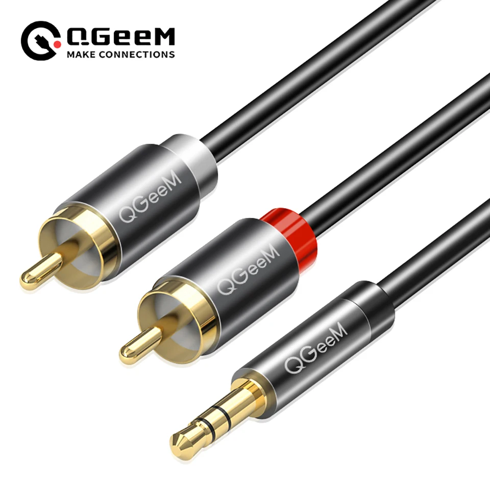 Home Cinema Subwoofer - QGeeM RCA Cable 2RCA to 3.5