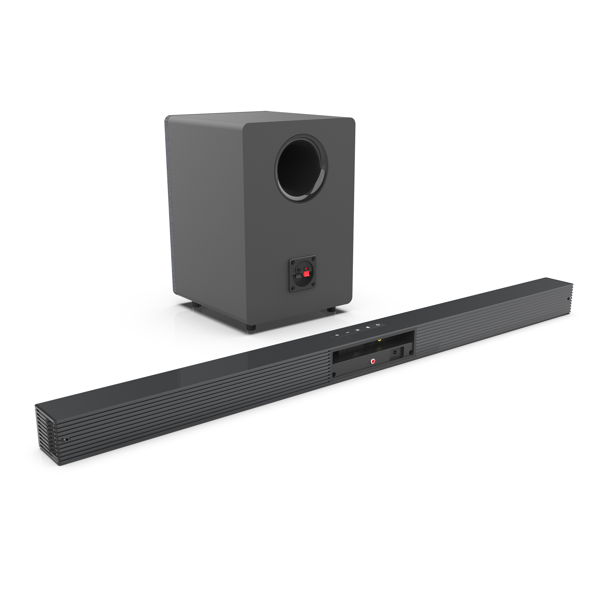 Home Cinema With Wireless Rear Speakers - 84W TV Sound Bar with Subwoofer