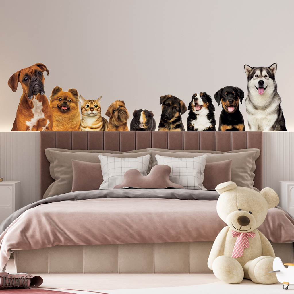 Home Cinema Wall - C30# 9 Cute Cats And Dogs