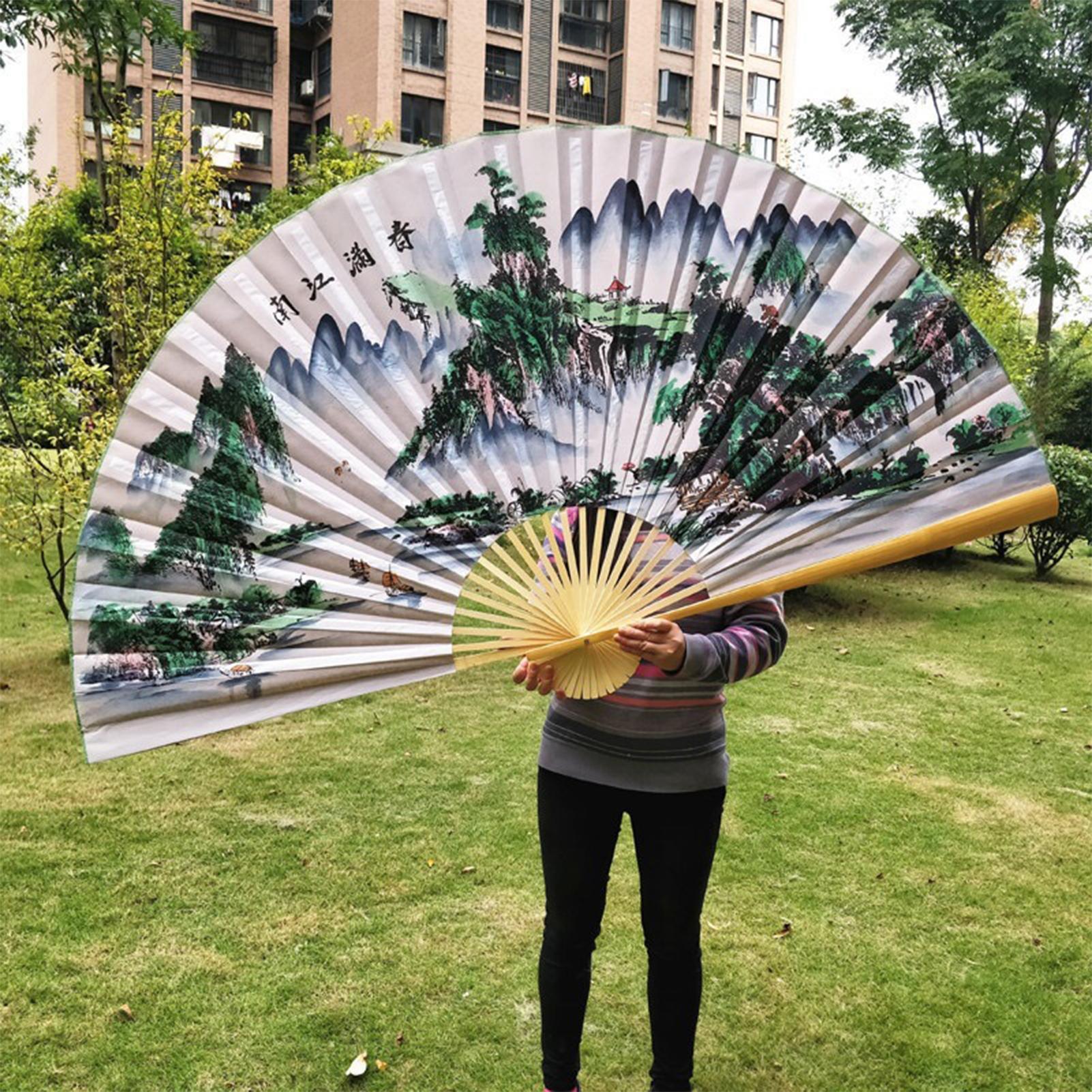 Home Cinema Wall - Giant Wall Fan 90x160cm Traditional Chinese