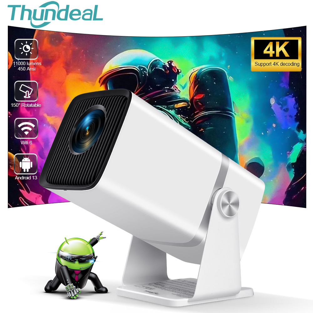Home Cinema Led Projector - ThundeaL 4K Full HD Projector FHD