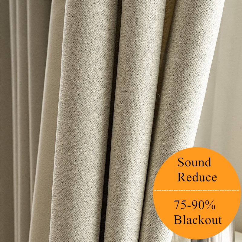 Blackout Curtain Thick - 310cm Height 75-90% Blackout Living Room