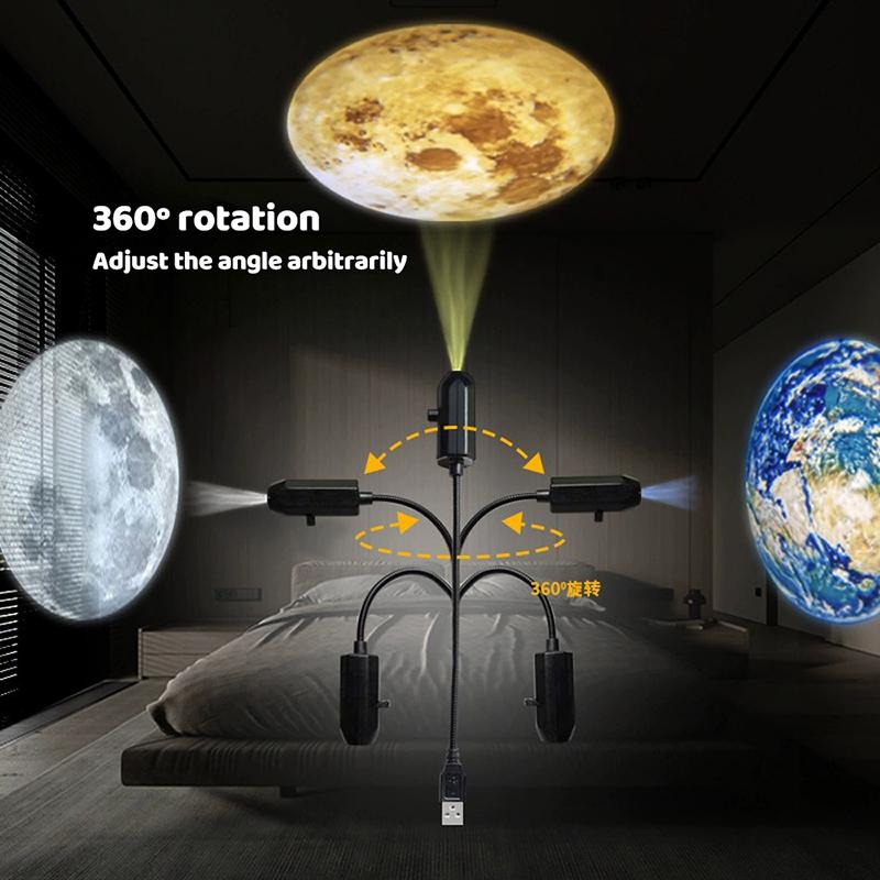 (BF06)Romantic Rotatable Galax - огляд і ціна Home Cinema Led Projector