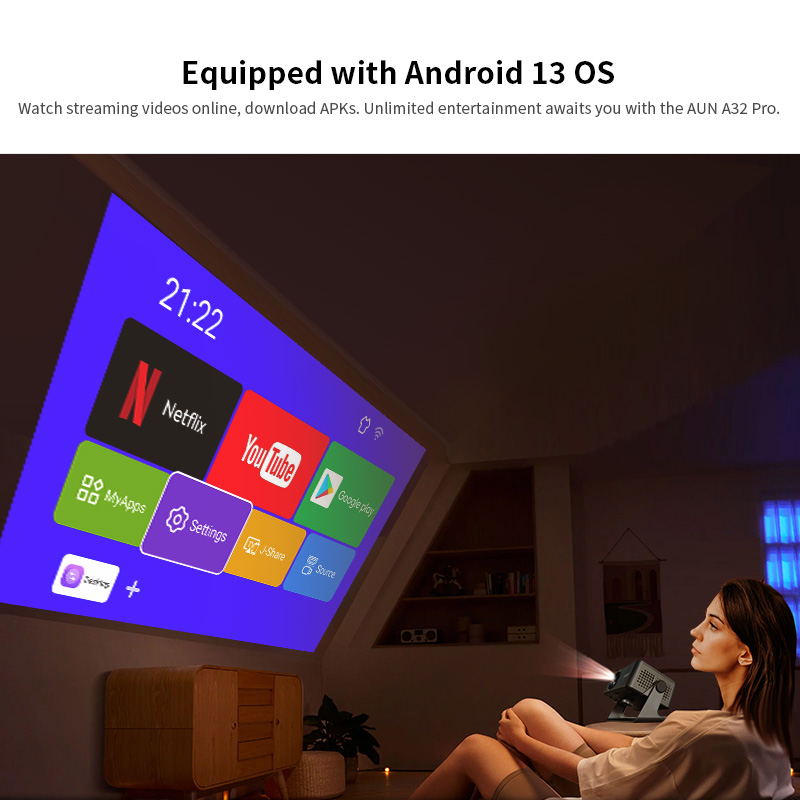 AUN Android Projector A32 Pro  - огляд і ціна Home Cinema Mini