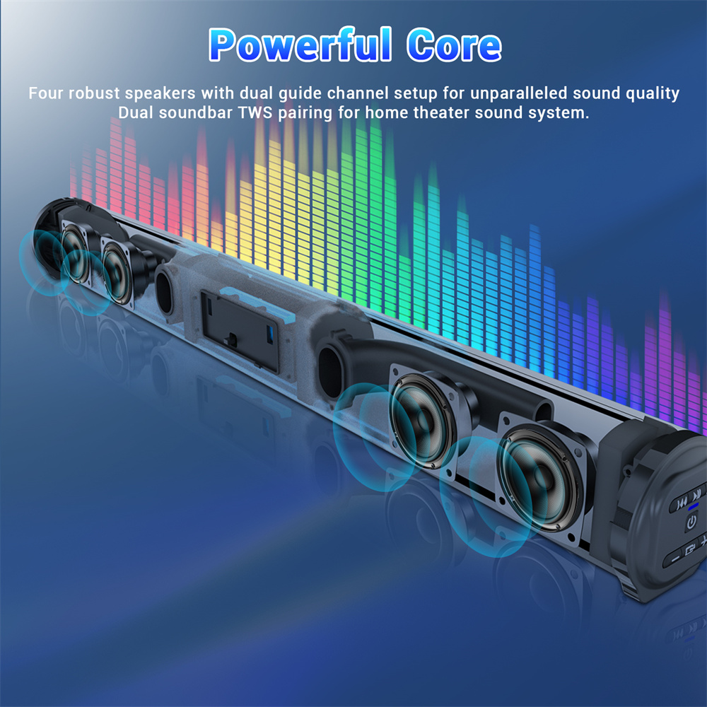 Sound Bar TV Sound System Blue - огляд і ціна Home Cinema With Wireless Rear Speakers