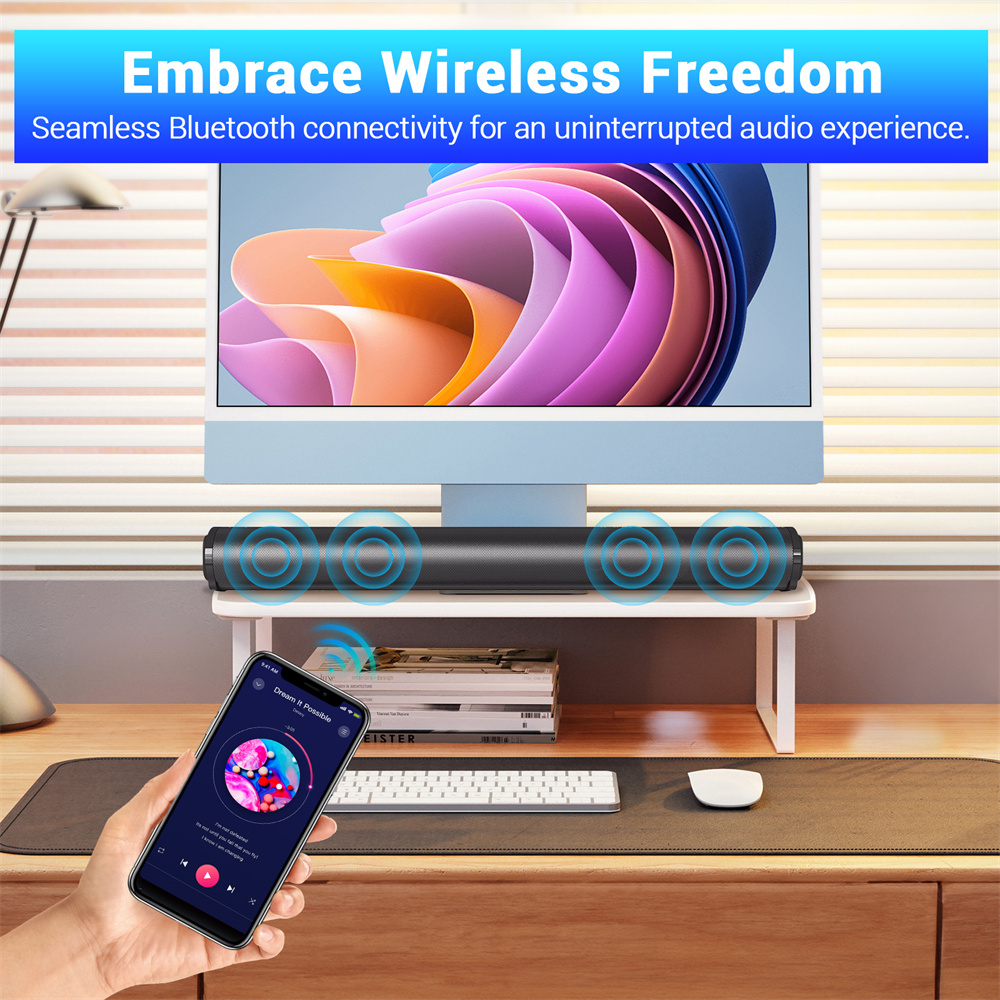 Sound Bar TV Sound System Blue - огляд і ціна Home Cinema With Wireless Rear Speakers