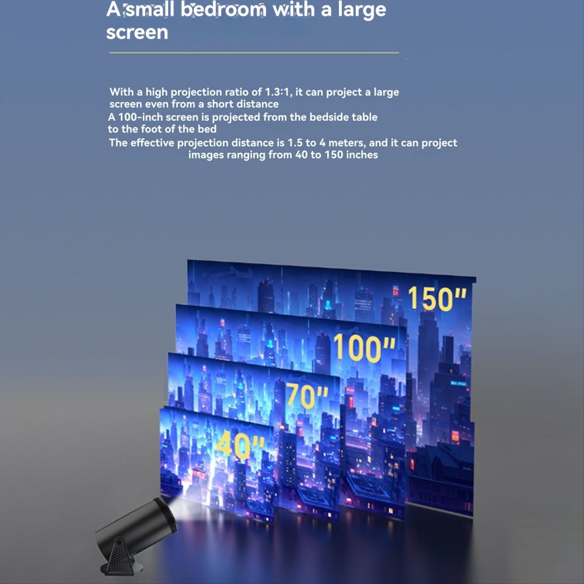 NEW 1080P Projector for Androi - огляд і ціна Home Cinema Quad