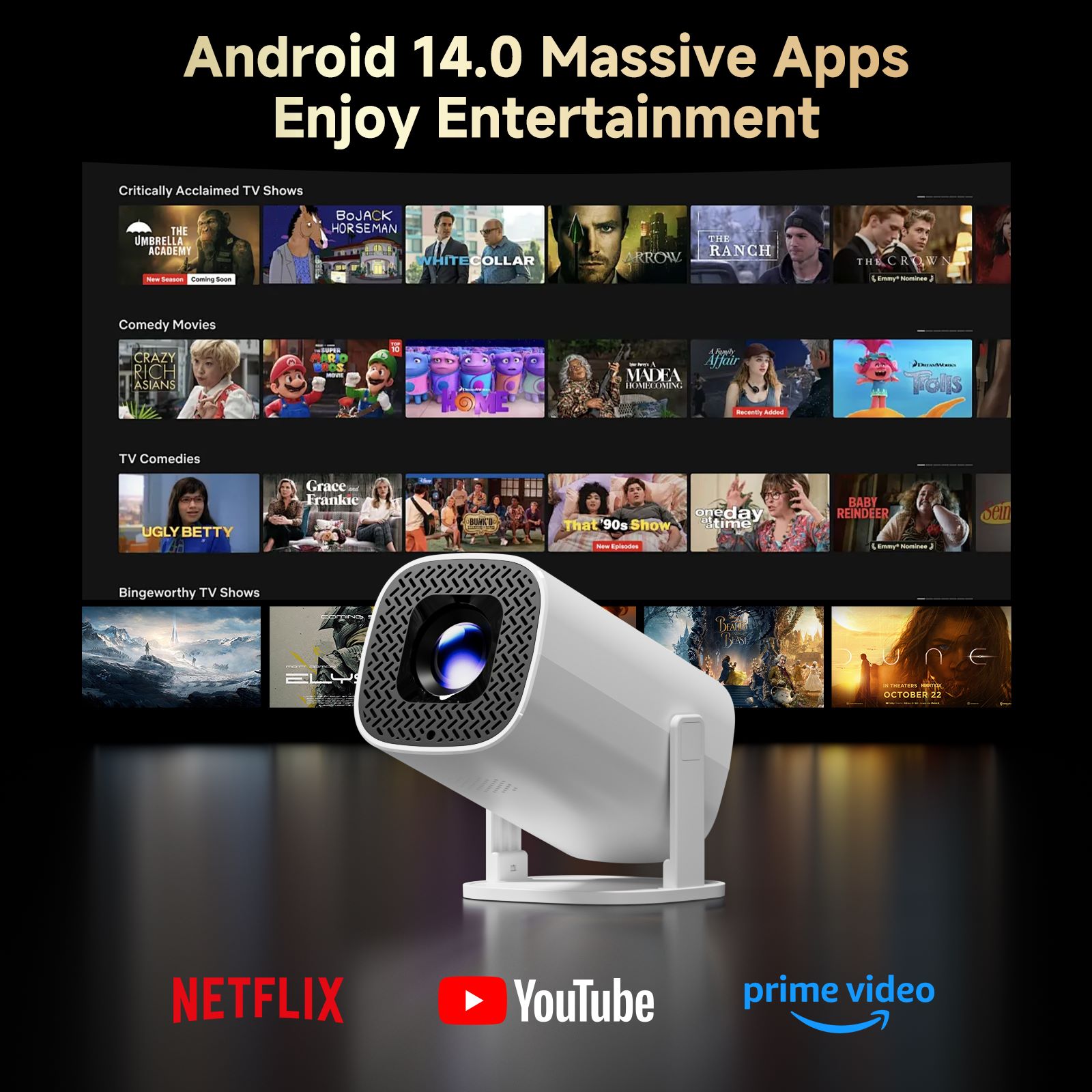 HONGTOP P30PRO Smart Mini Proj - огляд і ціна Home Cinema Entertainment