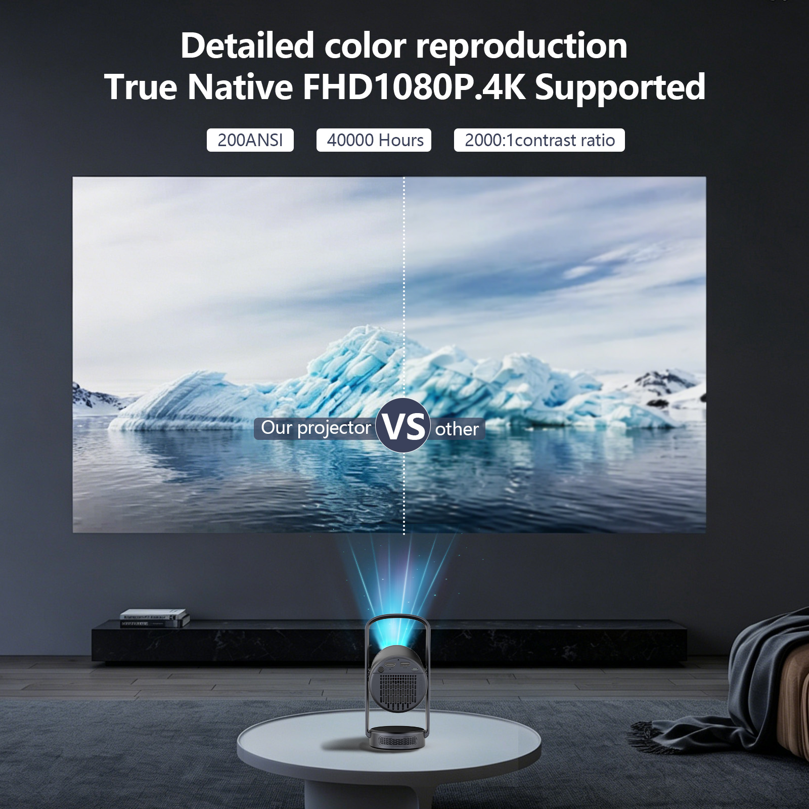 2026 New Smart Portable Projec - огляд і ціна Home Cinema Entertainment