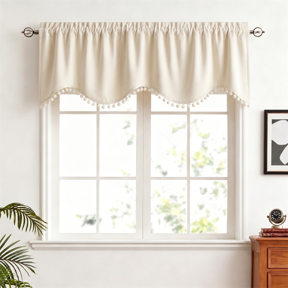 Beige Velvet Valance Curtain w - огляд і ціна Blackout Curtain Thick