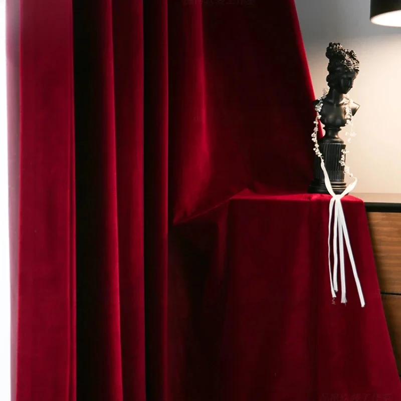 Nordic Modern Burgundy Red Lux - огляд і ціна Blackout Curtain Thick