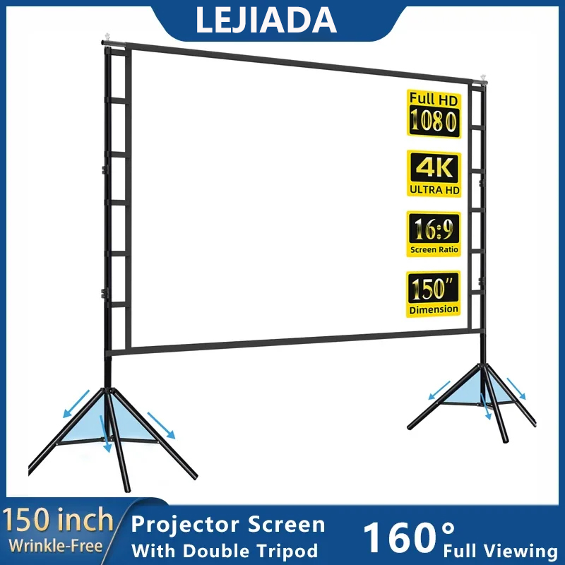 LEJIADA Projector Screen With  - огляд і ціна Home Cinema Blanc