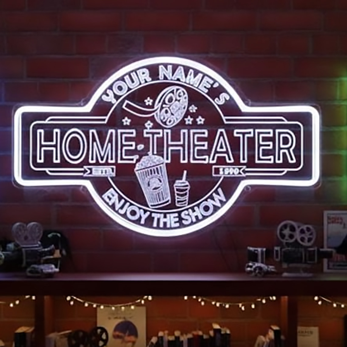 Custom Home Theater Neon Sign  - огляд і ціна Home Cinema Wall