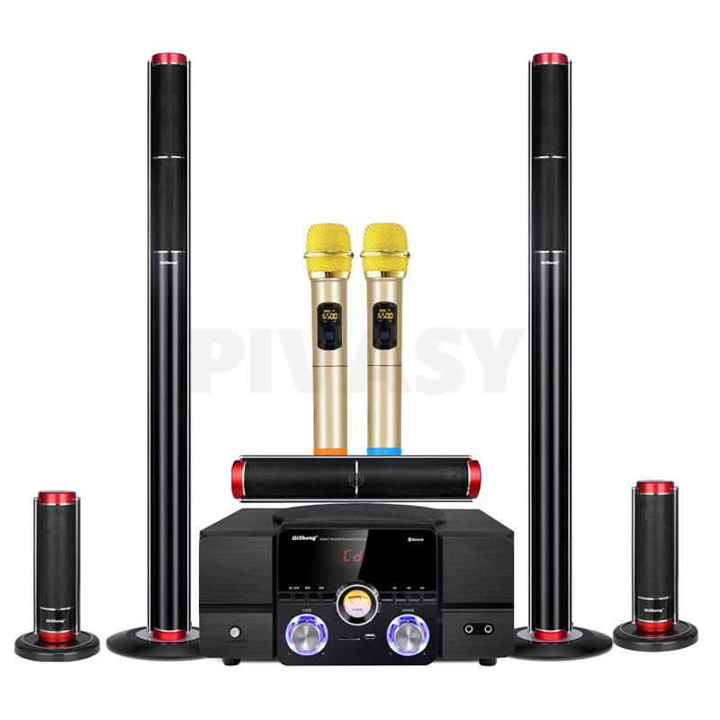5.1 Wooden Home PC Theater Aud - огляд і ціна Home Cinema With Wireless Rear Speakers