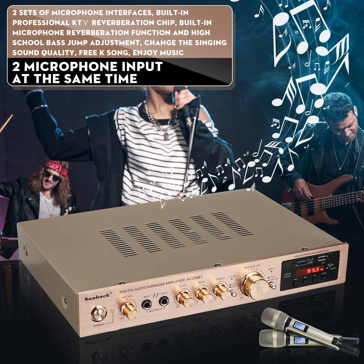 110/220V 2000W Bluetooth Power - огляд і ціна Home Cinema Subwoofer