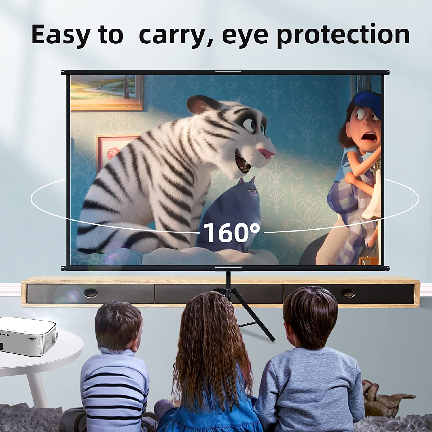 VEIDADZ Projector Screen With  - огляд і ціна Home Cinema Blanc