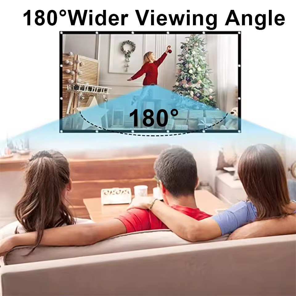 XIAOHUI 60-180Inch Projector W - огляд і ціна Home Cinema Blanc