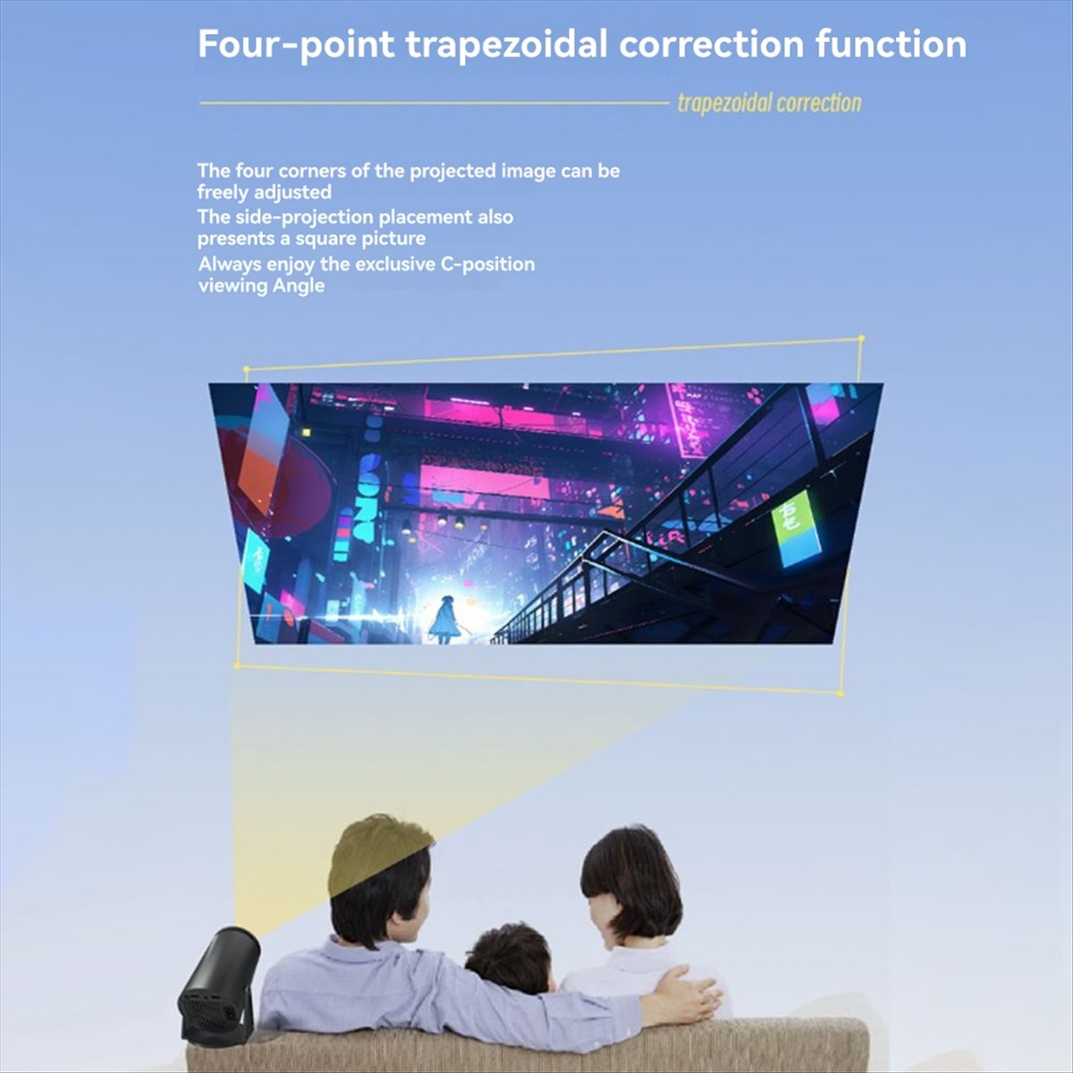 Top 1080P Projector for Androi - огляд і ціна Home Cinema Quad