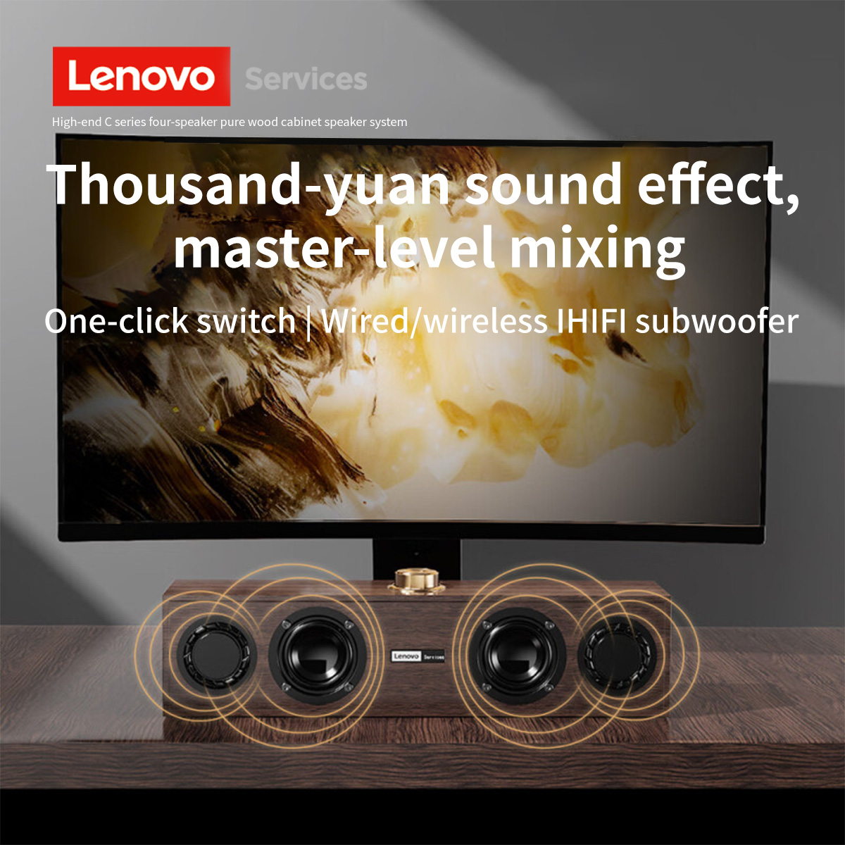 Lenovo C02 Portable Multimedia - огляд і ціна Home Cinema Subwoofer