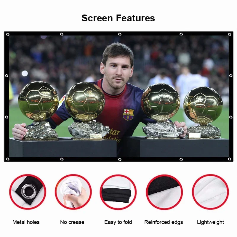 Yovanxer Portable Screen for P - огляд і ціна Home Cinema Blanc