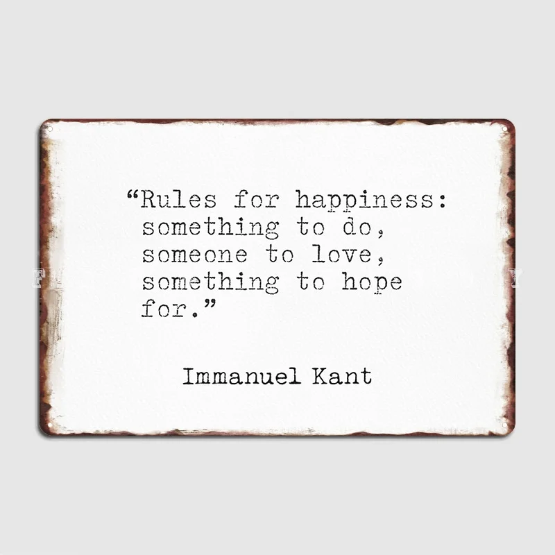Immanuel Kant Quotes Metal Sig - огляд і ціна Home Cinema Quotes