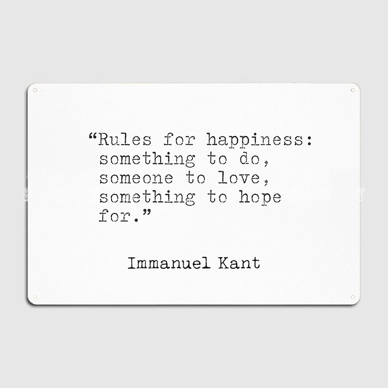 Immanuel Kant Quotes Metal Sig - огляд і ціна Home Cinema Quotes