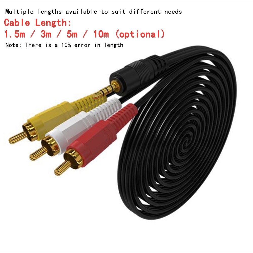 3.5mm to 3 RCA Audio Video Cab - огляд і ціна Home Cinema Subwoofer