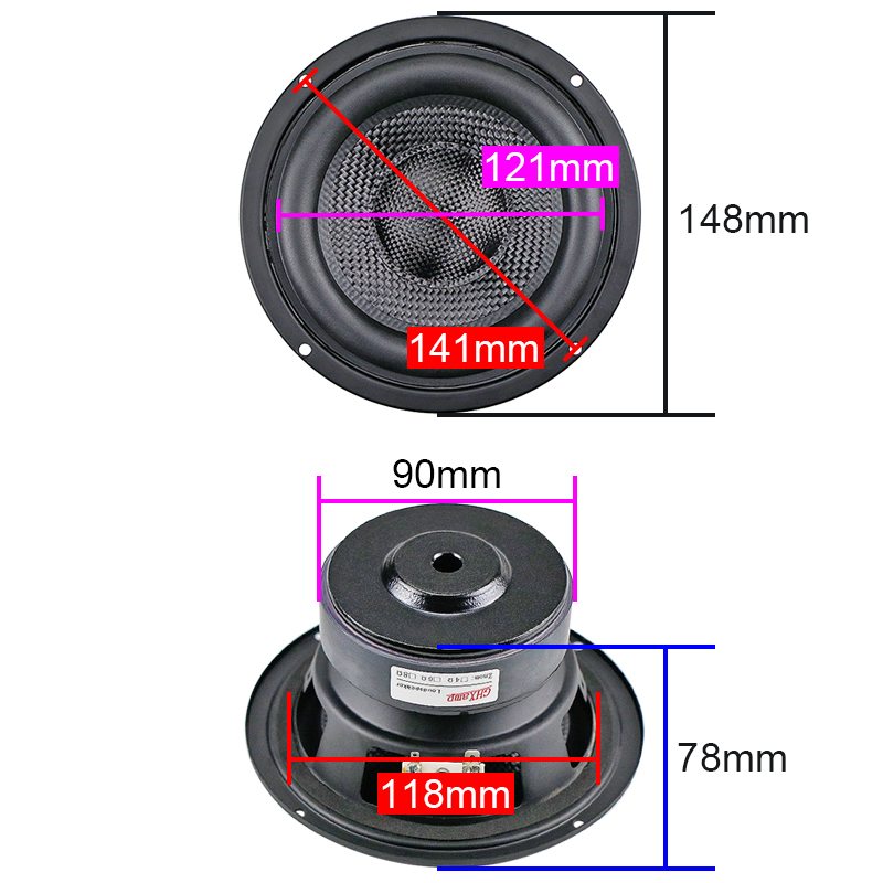 GHXAMP 5.25 inch 148mm Fibergl - огляд і ціна Home Cinema Audio System