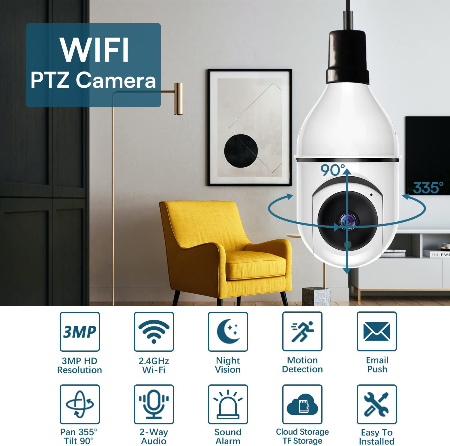 Smart E27 Bulb Camera Wifi Wir - огляд і ціна Home Cinema Sony
