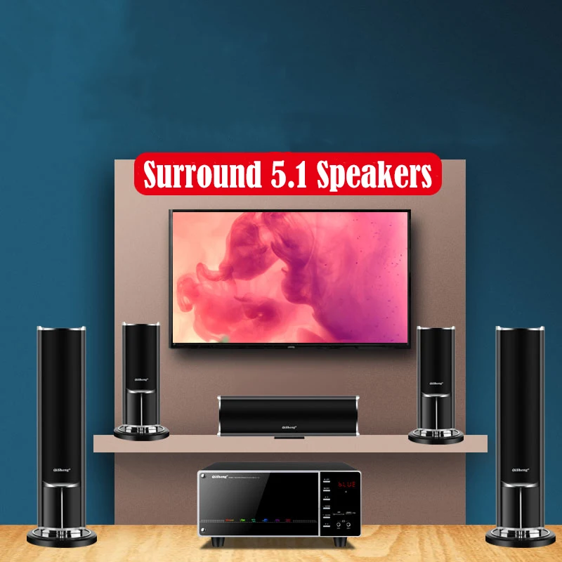 1000W high-power  caixa de som - огляд і ціна Home Cinema With Wireless Rear Speakers