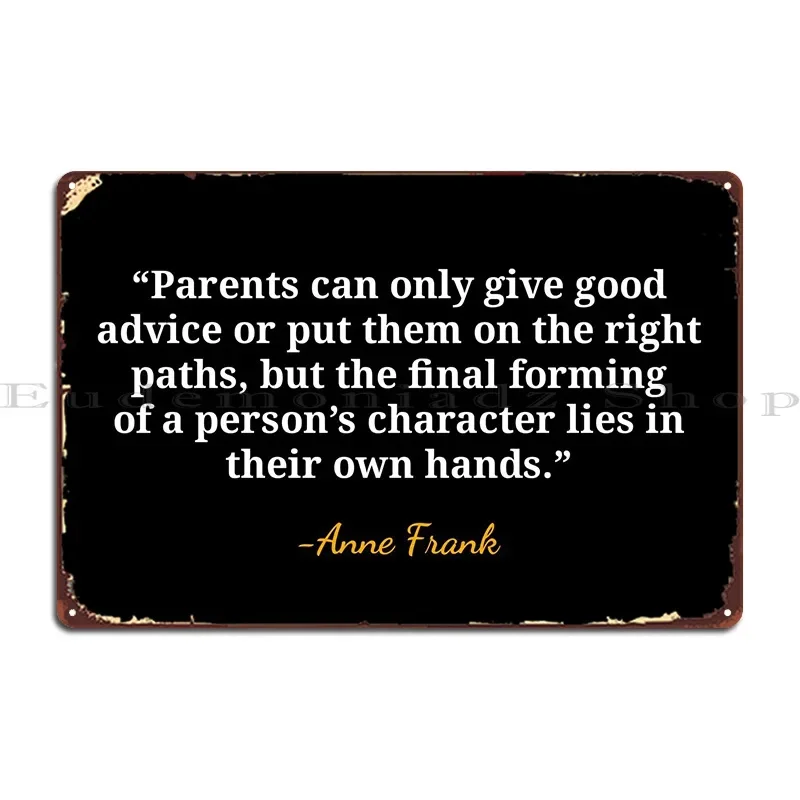 Anne Frank Quote Metal Plaque  - огляд і ціна Home Cinema Quotes