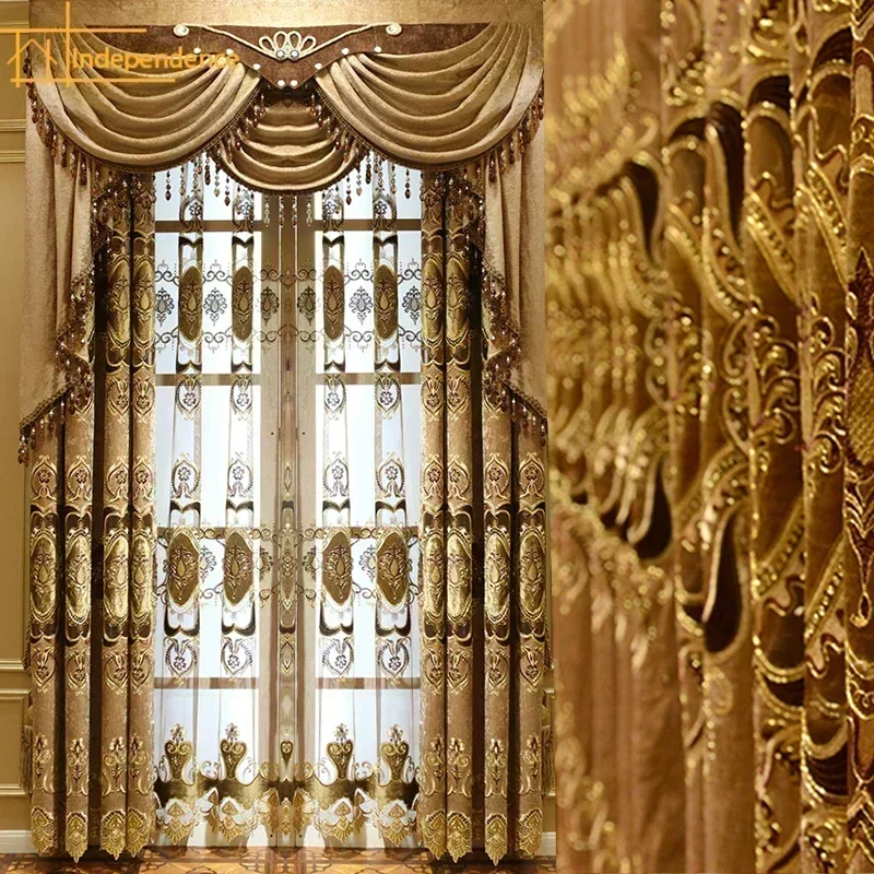 European Style Embroidered Lux - огляд і ціна Blackout Curtain Thick