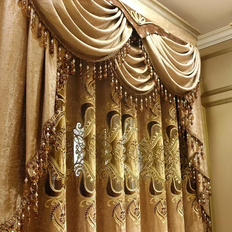 European Style Embroidered Lux - огляд і ціна Blackout Curtain Thick