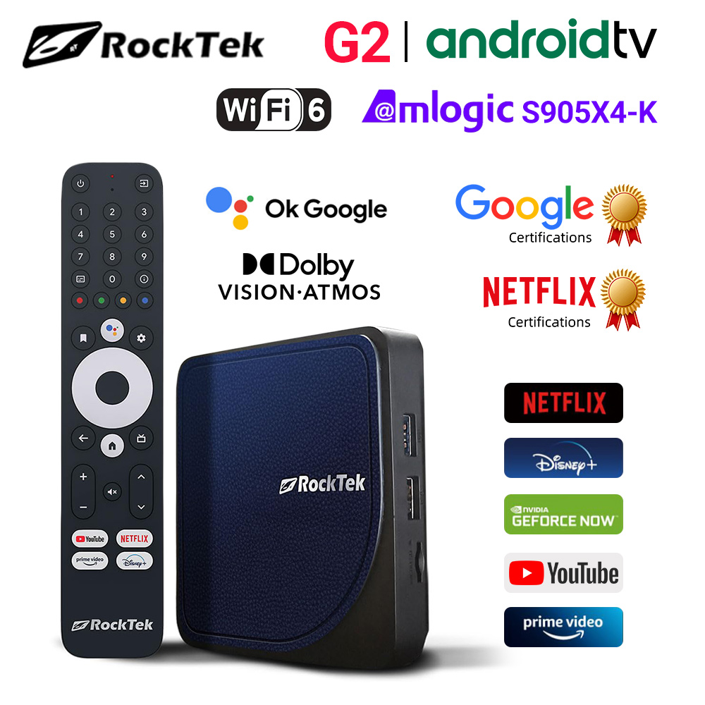 RockTek G2 4K Android TV 14 AT - огляд і ціна Home Cinema Dolby Atmos