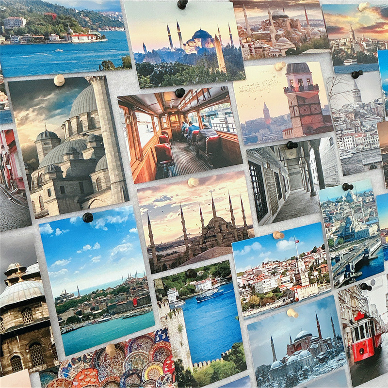 30Pcs 10x14cm Travel Landscape - огляд і ціна Home Cinema Wall