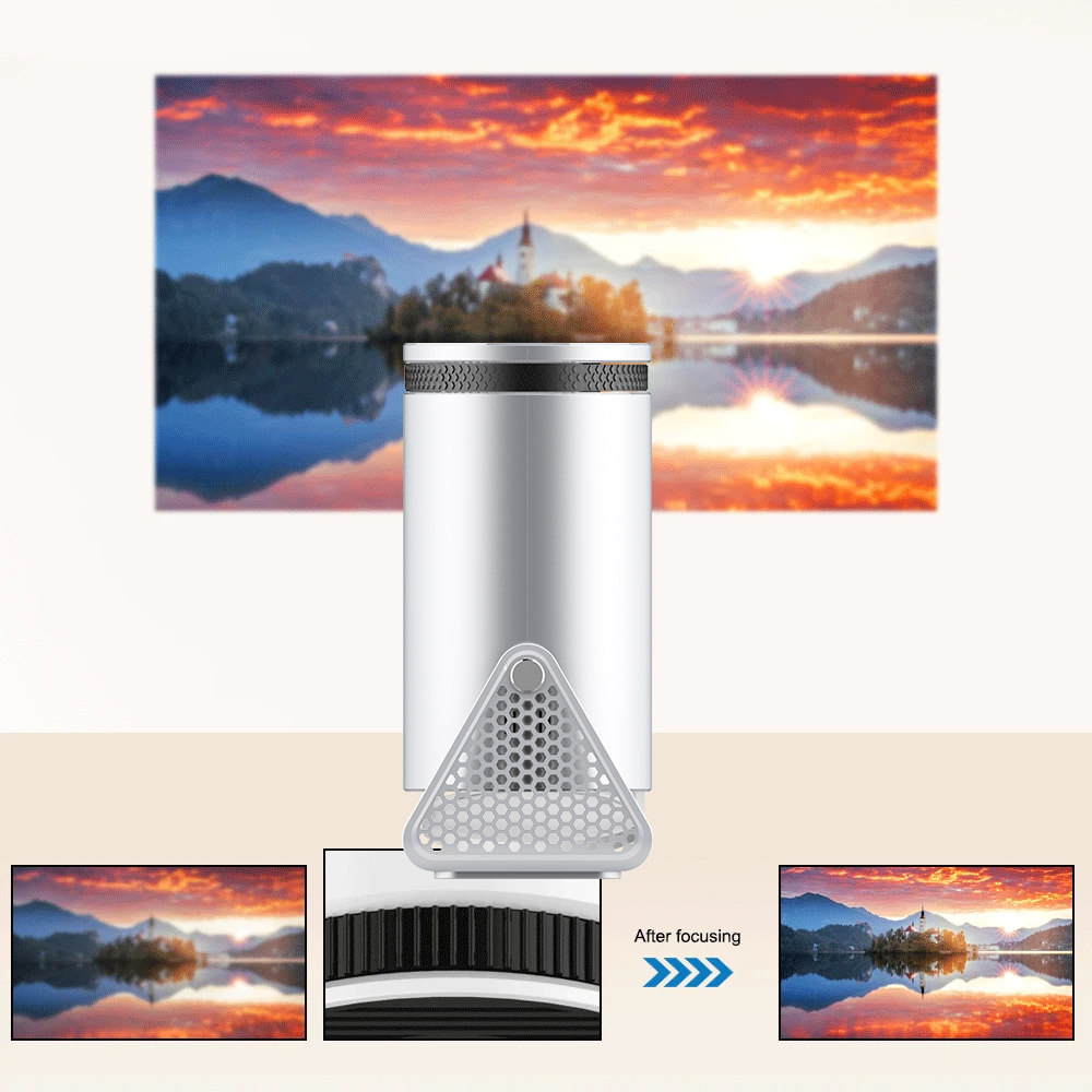 1Pcs New Projector H300 4K And - огляд і ціна Home Cinema Quad