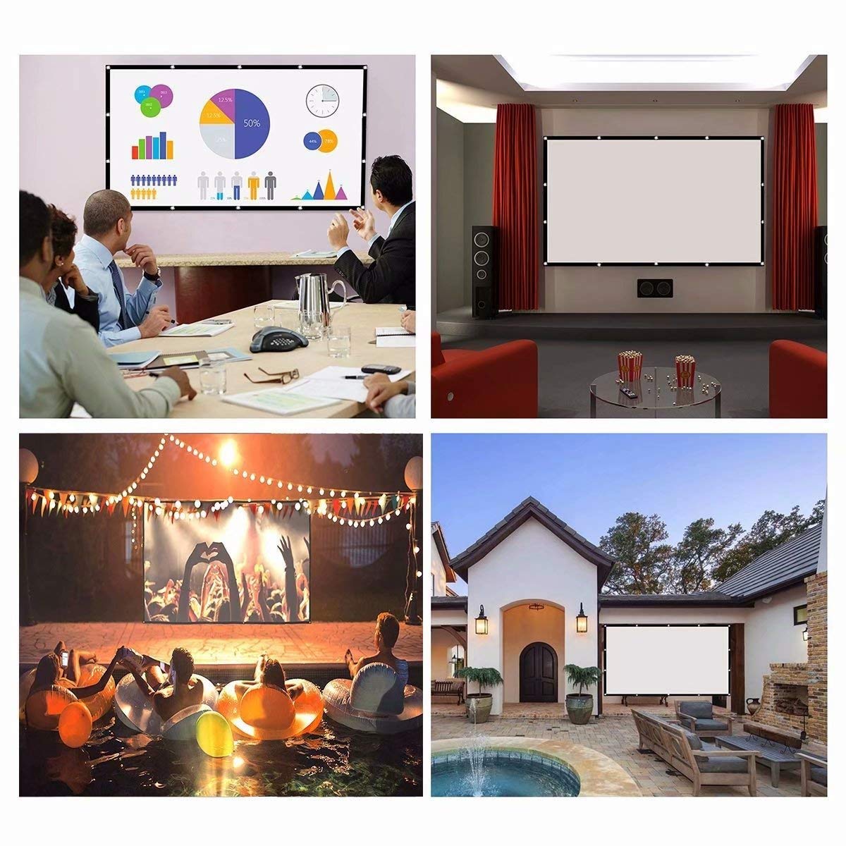 60 100 120 150Inch Simple Fold - огляд і ціна Home Cinema Blanc