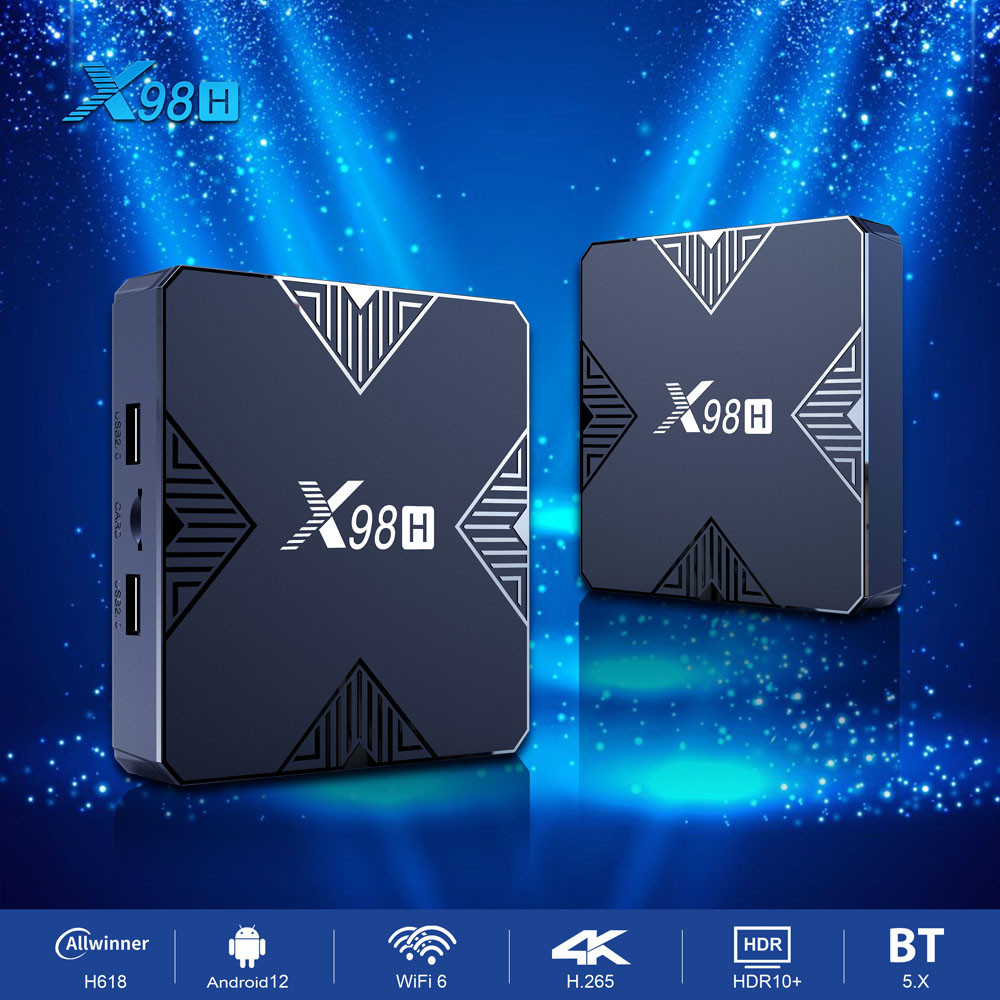 X98H TV Box Android12 Allwinne - огляд і ціна Home Cinema Quad