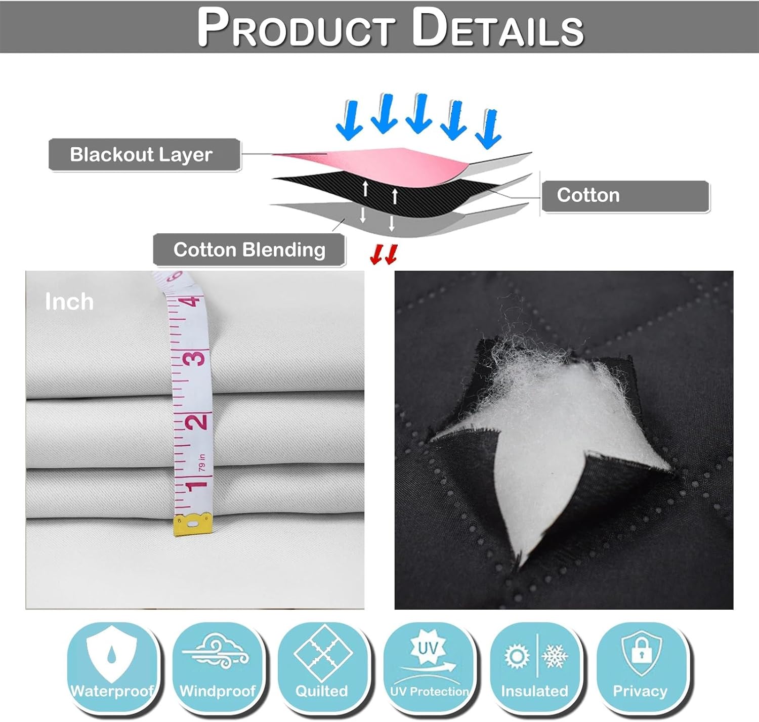 Waterproof Winter Curtains for - огляд і ціна Blackout Curtain Thick